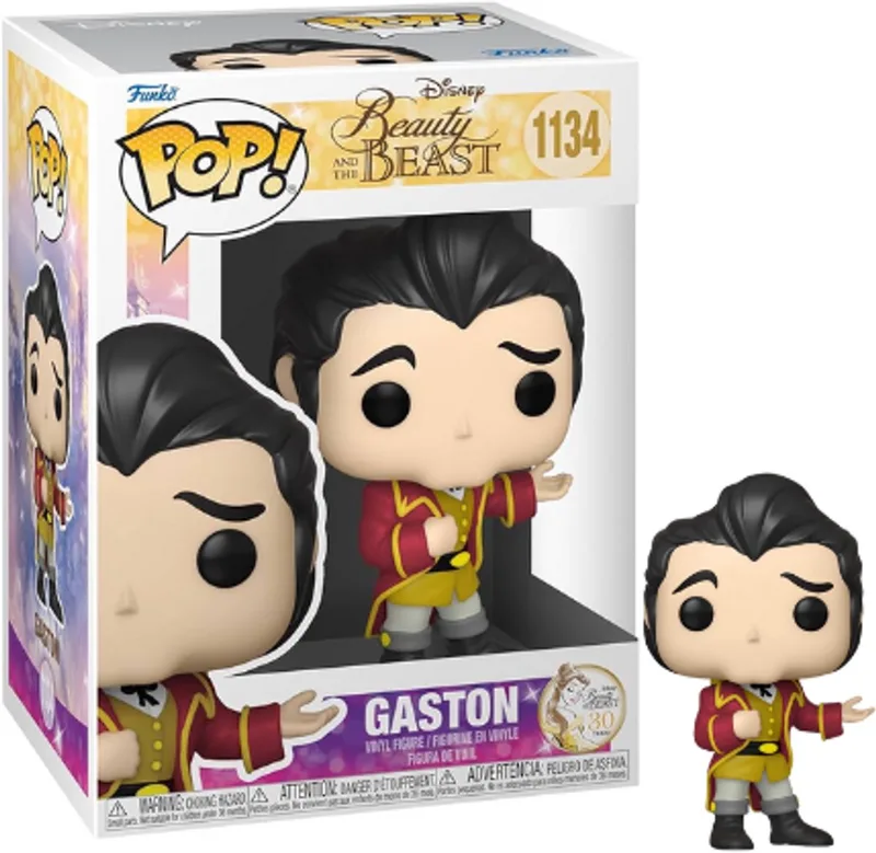 Beauty & The Beast Verzamelfiguur Disney POP! Movies Formal Gaston 9 cm van Funko in Multicolours – productfoto