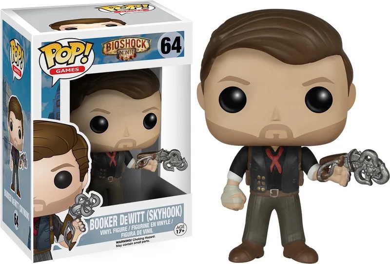 Bioshock Booker Dewitt With Skyhook - Verzamelfiguur van Funko in Bonte kleuren – productfoto