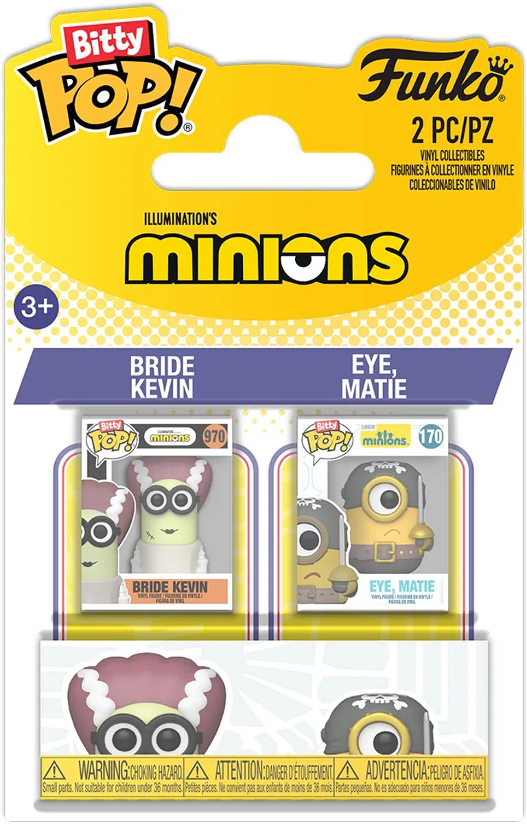 BITTY POP 2 Pack: MINIONS- Kevin & Matie van Funko in Kevin & Matie – productfoto
