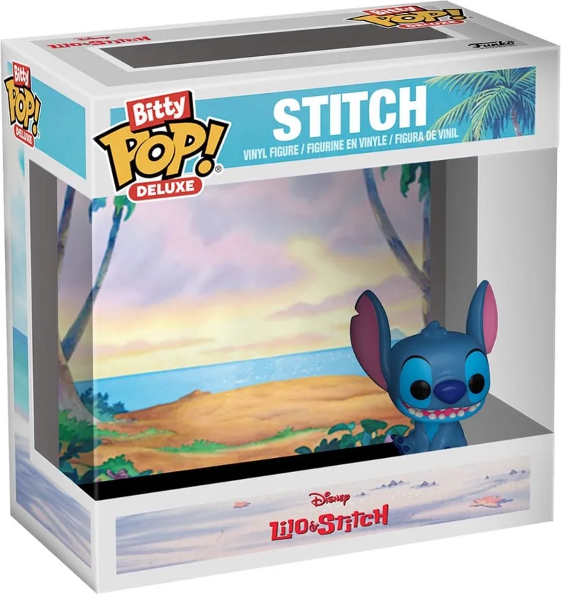 Bitty Pop! Deluxe: Stitch (Beach) !Let op, dit zijn mini figuurtjes (zie foto)! by Funko in Multicolour – product photo