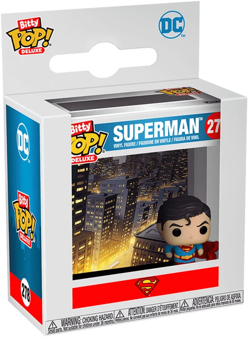 Bitty POP! Deluxe Superman #278 – DC Comics – Mini Figuur met Display by Funko – product photo