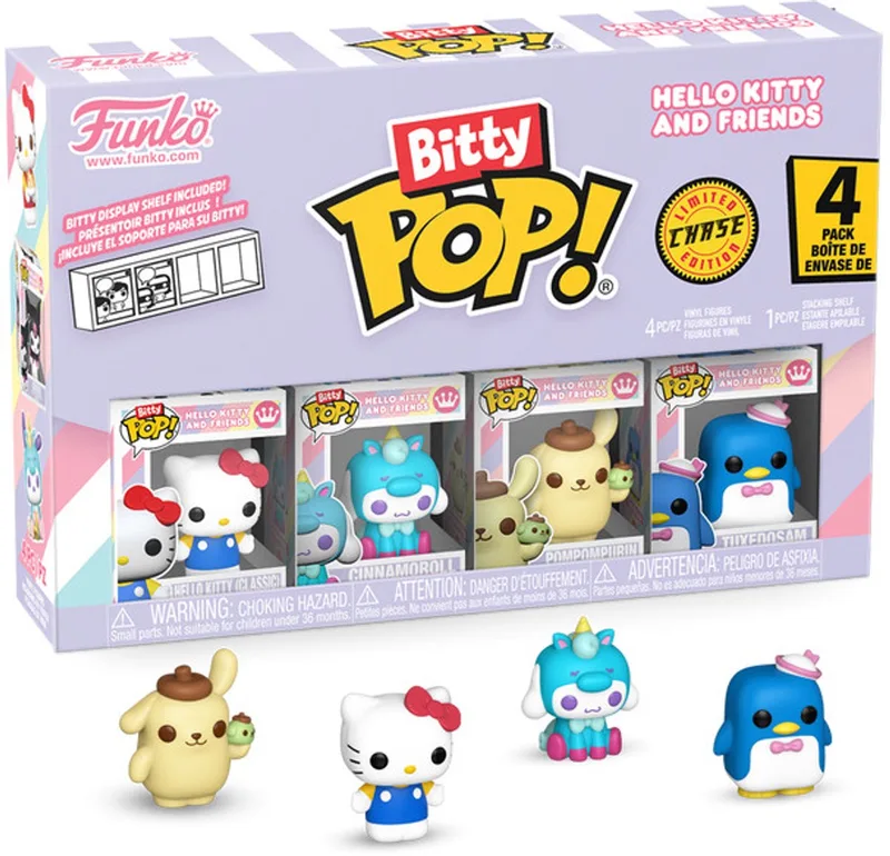 Bitty Pop! - Hello Kitty and Friends - Hello Kitty (Classic) / Cinnamoroll / Pompompurin / Random Chase van Funko in Meerkleurig – productfoto