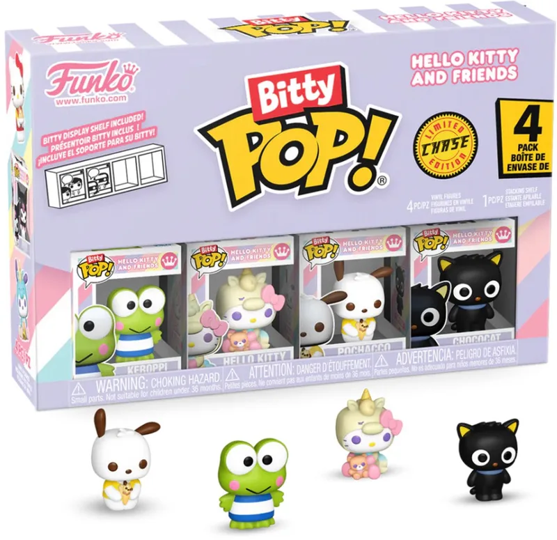Bitty Pop! - Hello Kitty and Friends - Keroppi / Hello Kitty / Pochacco / Random Chase van Funko in Meerkleurig – productfoto
