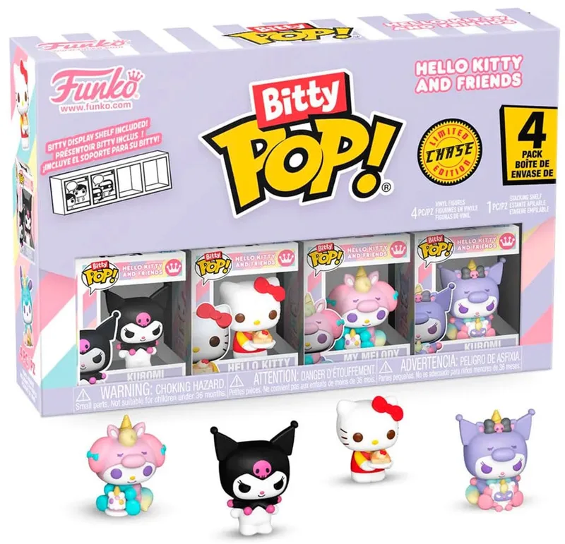 Bitty Pop! - Hello Kitty and Friends - Kuromi / Hello Kitty / My Melody / Random Chase van Funko in Meerkleurig – productfoto
