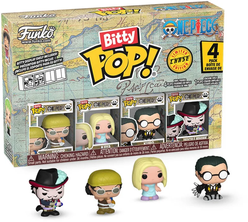 Bitty Pop! - One Piece Usopp vinylfiguurtjes - Set van 4 - Inclusief 1 mystery Funko Pop! by Funko in Standard – product photo