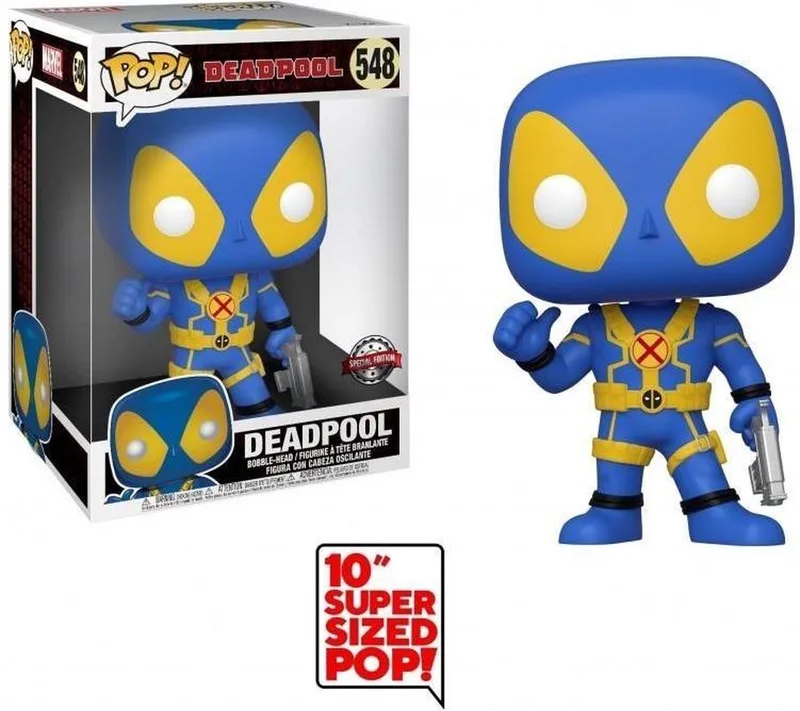 Blue Deadpool Thumbs Up 25cm by Funko in Blau en geel – product photo