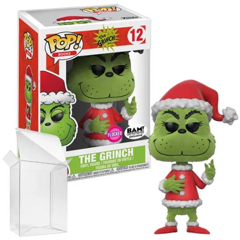 Books: The Grinch #12 Flocked BAM! Exclusive de Funko en Vert – photo produit