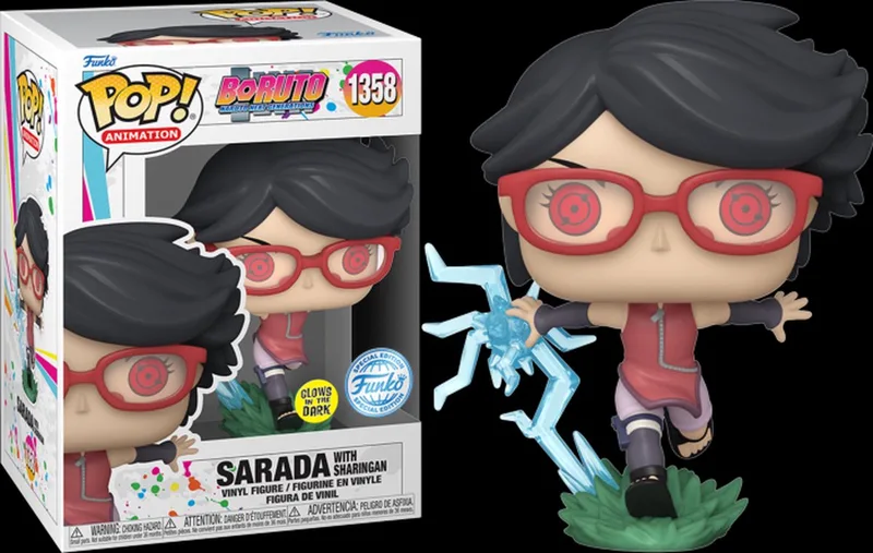 Boruto: Naruto Next Generations - Sarada with Sharingan #1358 Glow in the Dark van Funko in Meerkleurig – productfoto