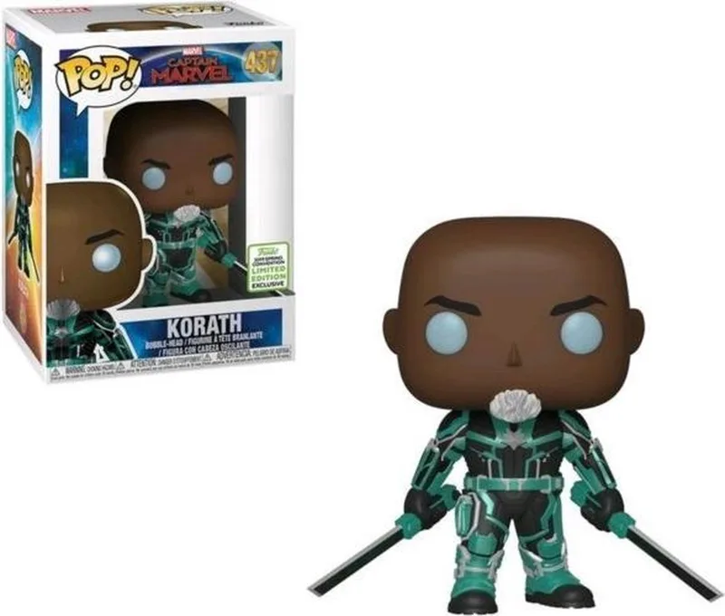 Captain Marvel: Korath #437 Convention Exclusive Vaulted van Funko in Groen – productfoto