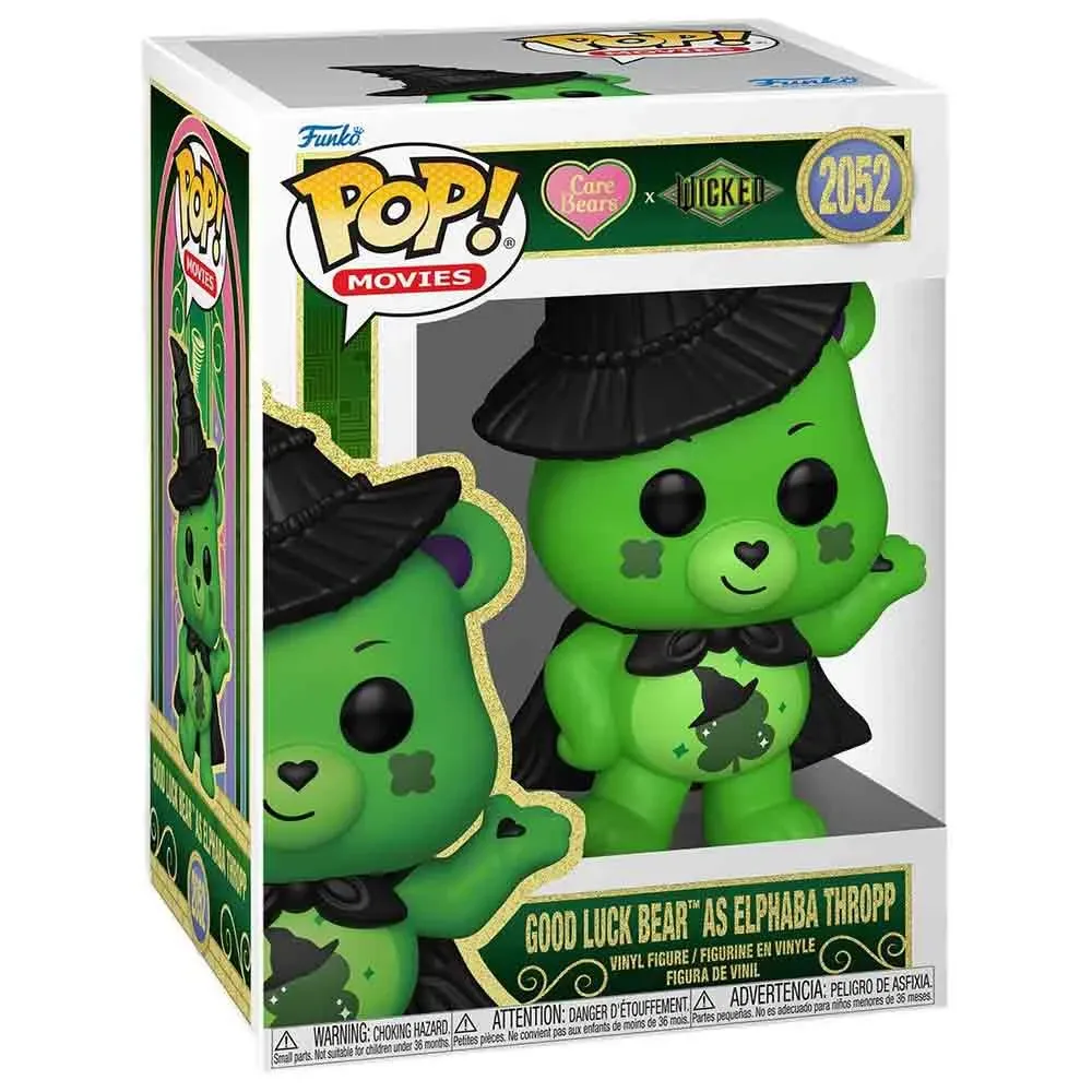 Care Bears X Wicked-pop Good Luck Bear (elphaba) Figuur van Funko – productfoto