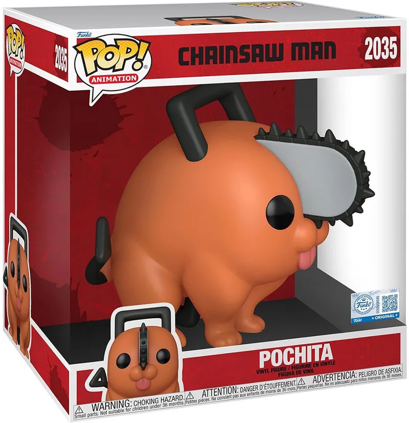 Chainsaw Man Pochita (Jumbo Pop!) vinylfiguur 2035 Unisex Funko Pop! - Neutraal by Funko in Standard – product photo
