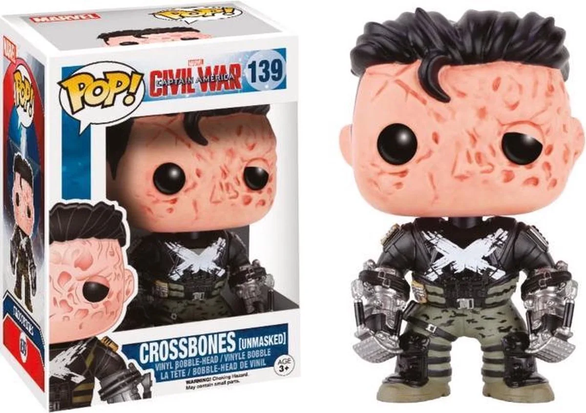 Civil War Crossbones Unmasked - Verzamelfiguur de Funko en Multicolore – photo produit