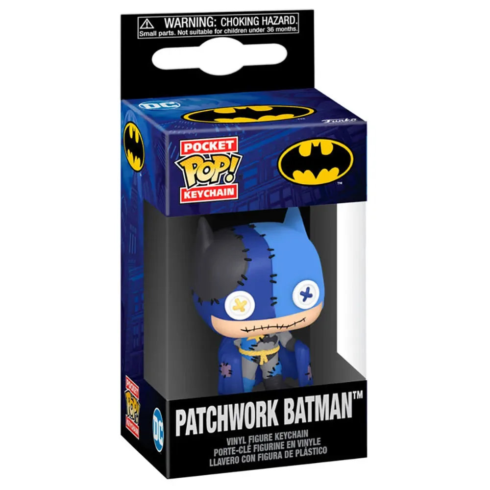 Dc Comics Batman Zak-patchwork Sleutelhanger van Funko – productfoto
