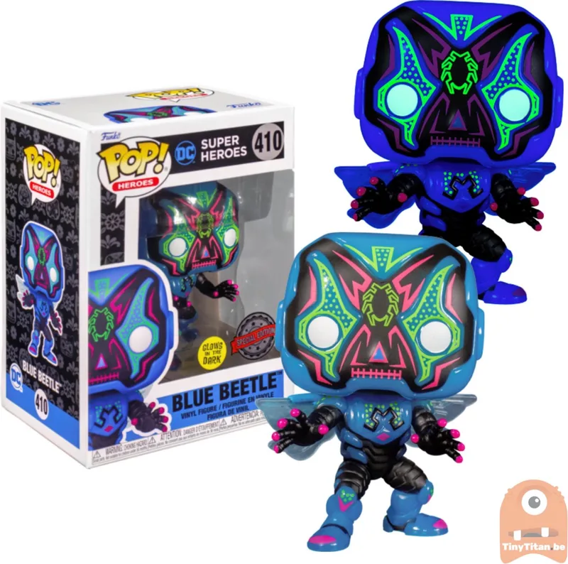 DC Comics - Blue Beetle Dia de los Muertos Glow in the Dark van Funko in Meerkleurig – productfoto
