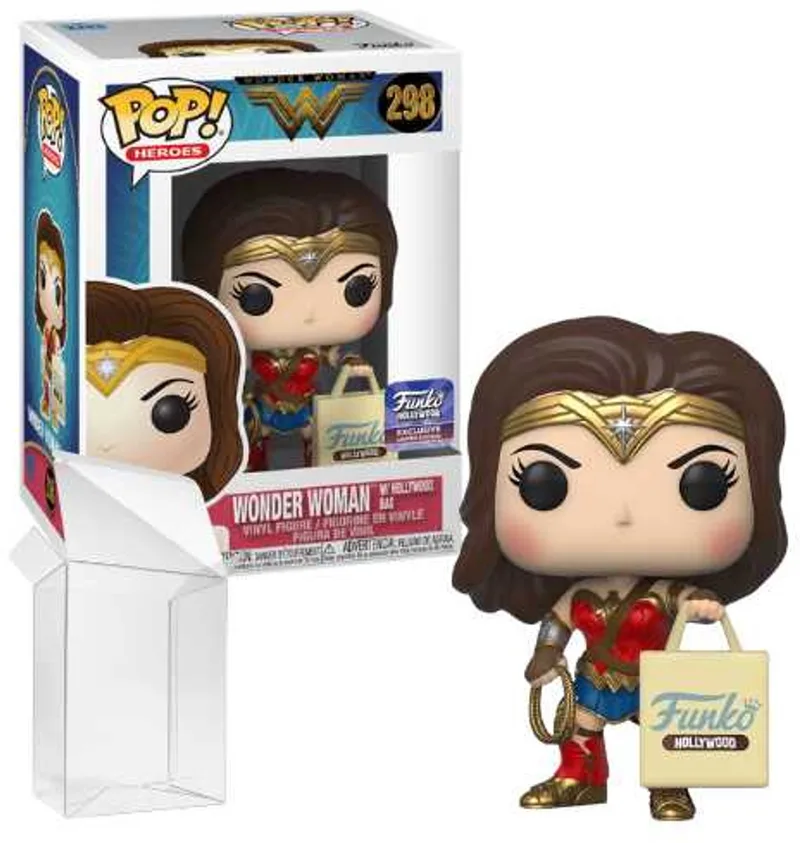 DC Comics: Wonder Woman - Wonder Woman w/ Hollywood Bag #298 Funko Exclusive [7.5/10] by Funko in Multicolour – product photo
