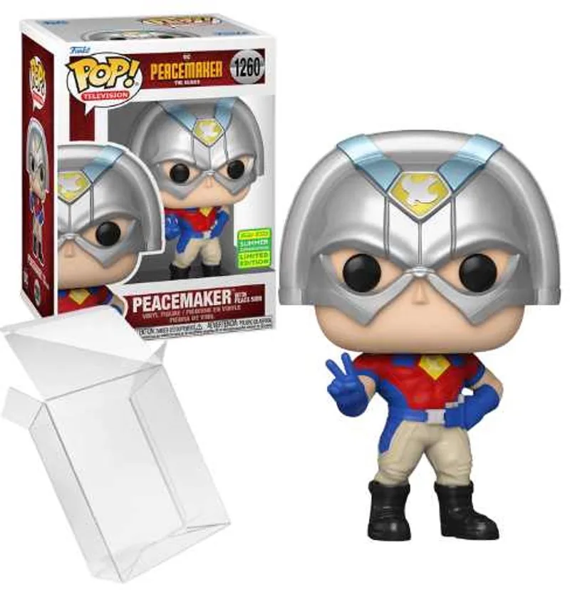 DC Peacemaker the Series - Peacemaker with Peace sign #1260 convention Exclusive van Funko in Meerkleurig – productfoto