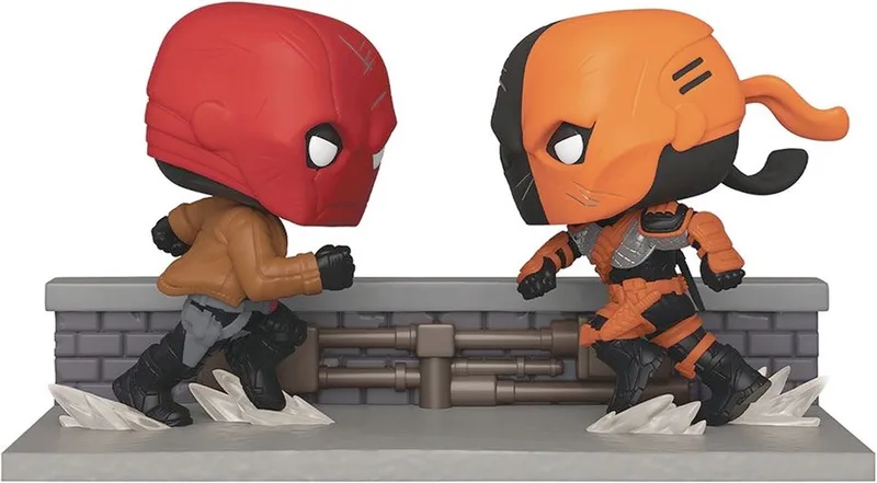 Deathstroke Verzamelfiguur DC Comics POP Comic Moments! 2-Pack Red Hood Vs Deathstroke 9 cm Multicolours van Funko in Rood – productfoto