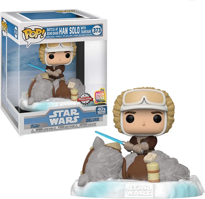 Deluxe Star Wars: Battle at Echo Base Series – Han Solo and Taun Taun Exclusive van Funko in Wit – productfoto