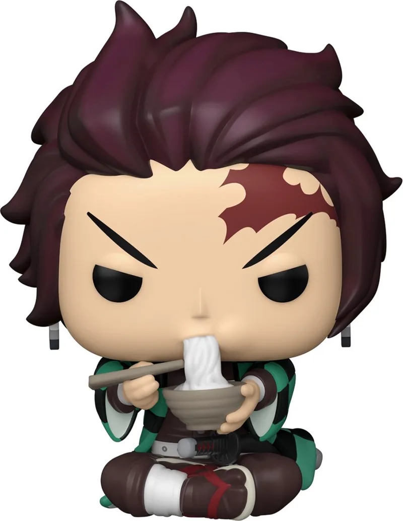 Demon Slayer: Kimetsu No Yaiba - POP! Animation Tanjiro With Noodles 9 cm Collectible Figure fra Funko i Multicolours – produktbillede