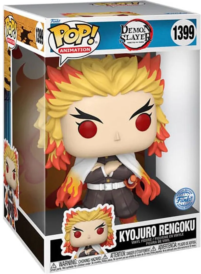 Demon Slayer: Kimetsu no Yaiba - Super Sized Jumbo POP! Rengoku 25 cm Verzamelfiguur by Funko in Multicolours – product photo