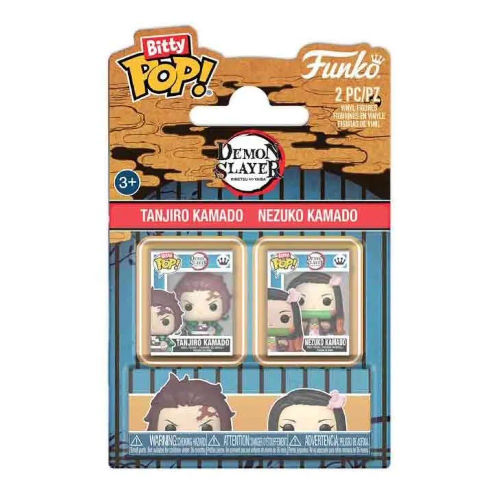 Demon Slayer-pack Bitty Pop Tanjito & Nezuko X2 Figuras Figuur van Funko – productfoto