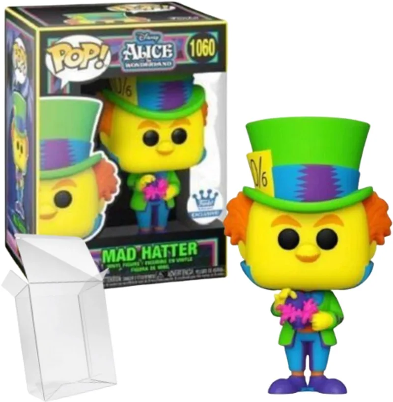 Disney Alice in Wonderland (70th) - Mad Hatter #1060 Blacklight (Funko Exclusive) van Funko in Neon – productfoto