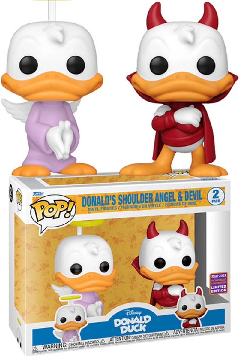 Disney: Donald Duck - Donald's Shoulder Angel & Devil Wondercon Exclusive by Funko in Multicolour – product photo