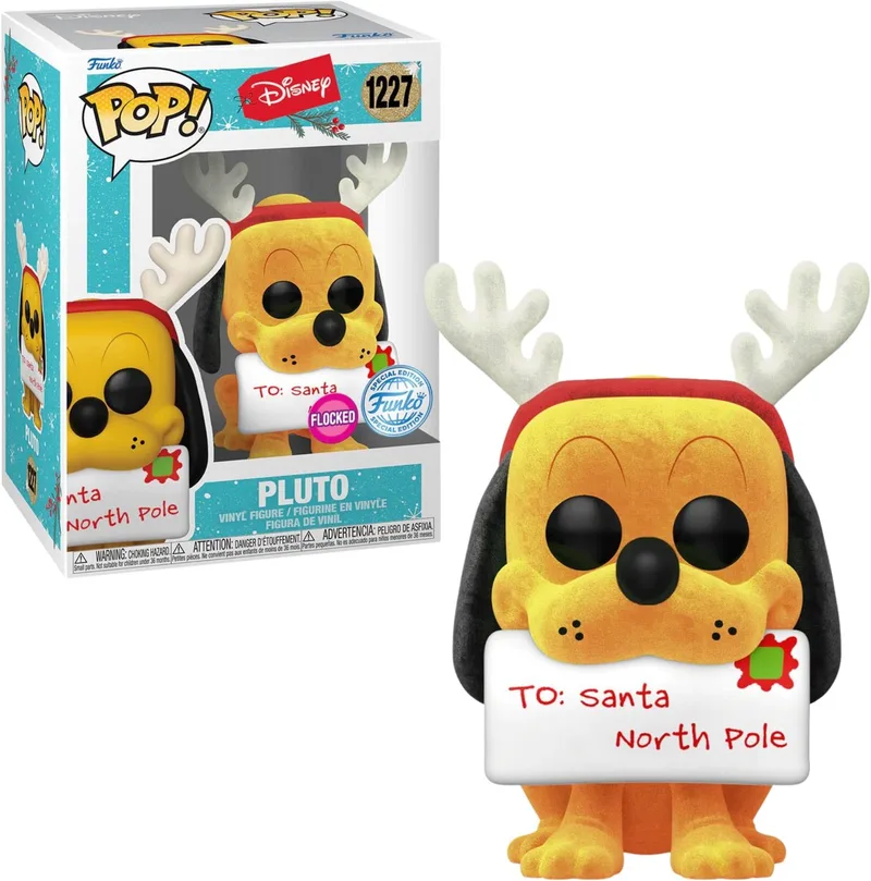 Disney: Holiday - Pluto Flocked Exclusive van Funko in Meerkleurig – productfoto