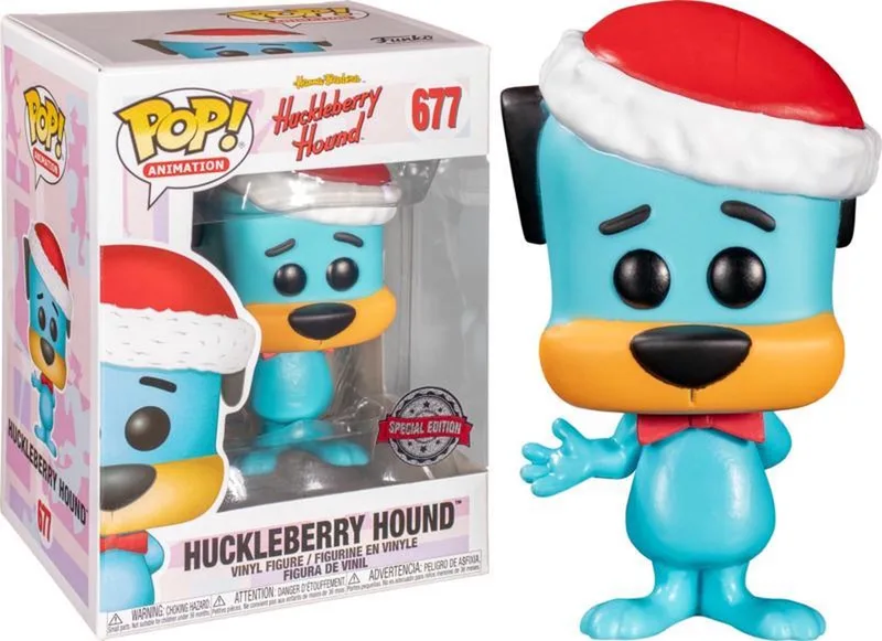 Disney: Huckleberry Hound (Santa Hat) #677 (Funko Exclusive) van Funko in Meerkleurig – productfoto