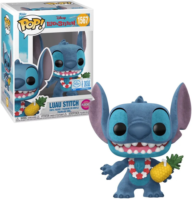 Disney Lilo & Stitch - Luau Stitch (Flocked) #1567 Exclusive by Funko in Multicolour – product photo
