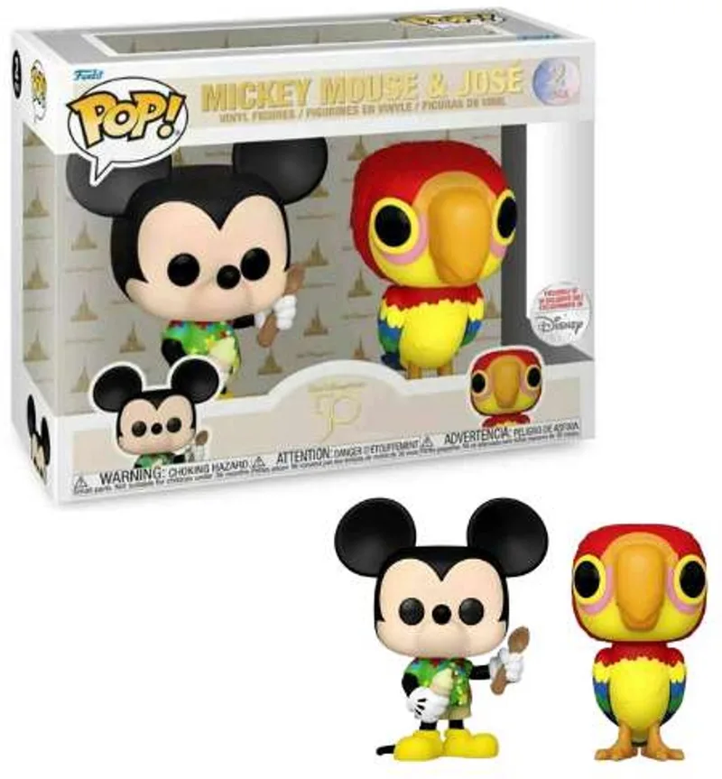Disney: Mickey Mouse & Jose' Tiki Room Walt Disney World 50th Anniversary Parks Exclusive by Funko in Multicolour – product photo