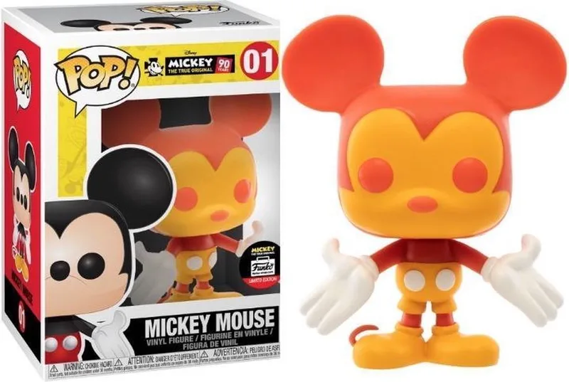 Disney - Mickey Mouse (Orange & Yellow) #01 Funko Shop Exclusive van Funko in Oranje – productfoto