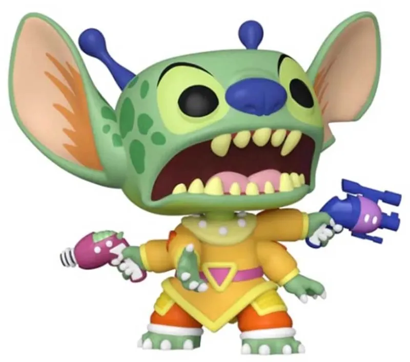 Disney: Stitch with Ray Guns #1538 FW Exclusive by Funko in Green – product photo