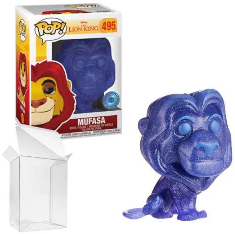Disney: The Lion King - Mufasa (Spirit) #495 Pop In a Box Exclusive de Funko en Transparent – photo produit