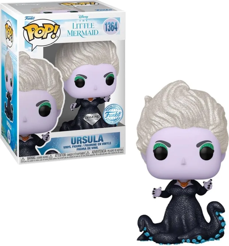 Disney The Little Mermaid (2023) - Ursula Diamond Glitter #1364 Diamond Collection Exclus van Funko in Meerkleurig – productfoto