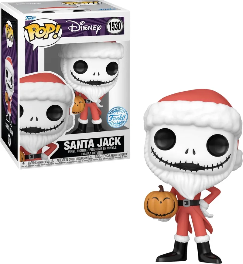Disney: The Nightmare Before Christmas - Santa Jack with Jackolantern 1530 Exclusive van Funko in Meerkleurig – productfoto