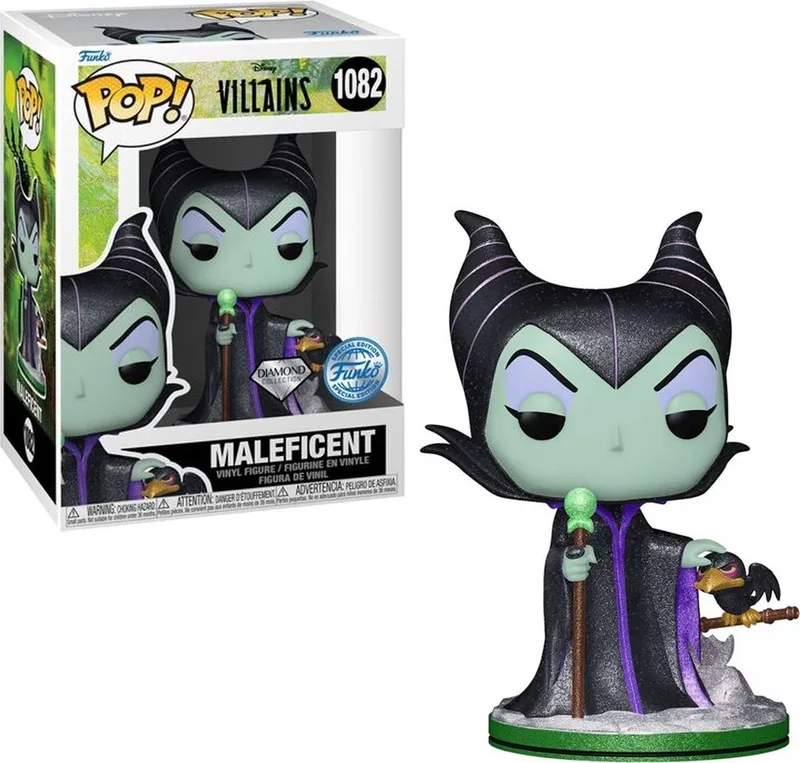 Disney Villain: (Diamond) MALEFICENT #1082 Special Edition! 2023 by Funko in Glitter – product photo