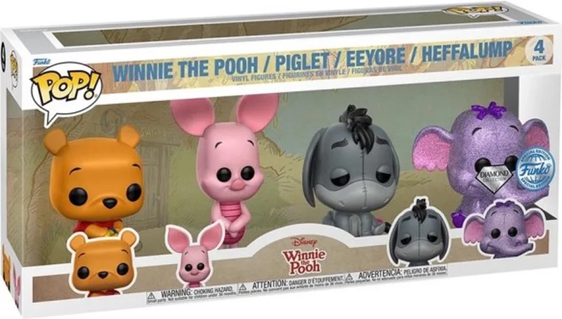 Disney Winnie the Pooh - Diamond US Exclusive 4-Pack by Funko in Multicolour – product photo