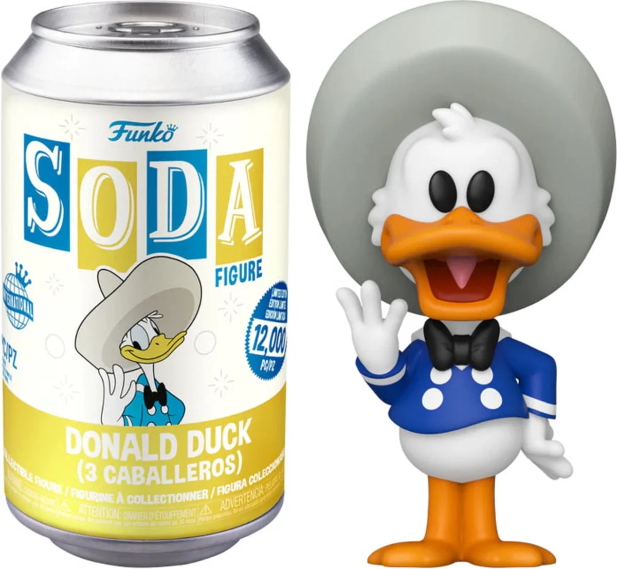 Donald Duck - Vinyl SODA Figure 3 Caballeros 11 cm van Funko in Meerkleurig – productfoto