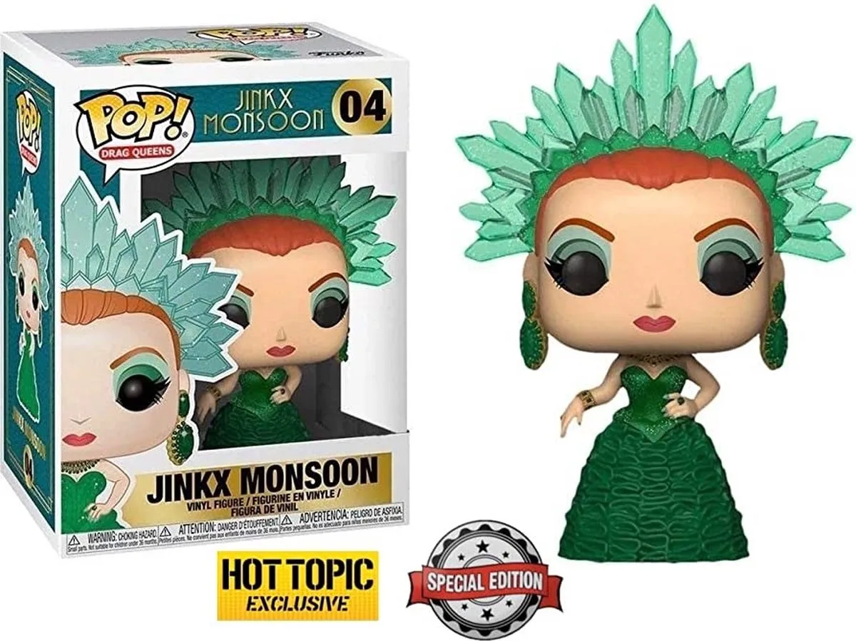 DRAG QUEENS #04 JINKX MONSOON VAULTED VINYL FIGURE by Funko in Green – product photo