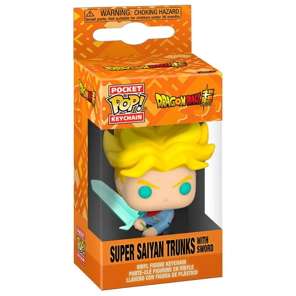 Dragon Ball Super Trunks Pocket Saiyan Met Zwaard Sleutelhanger van Funko – productfoto