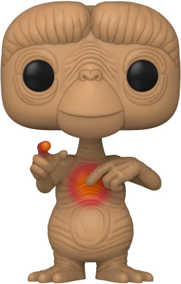 E.T. - E.T. 40th Anniversary POP! Movies E.T. With Heart (Glow In The Dark) 9 cm Verzamelfiguur by Funko in Multicolours – product photo