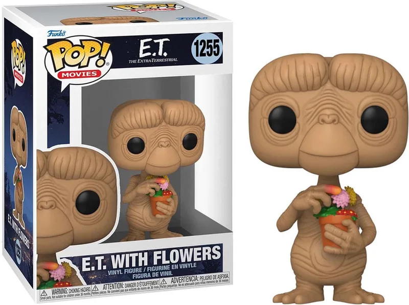 E.T. - POP! E.T. With Flowers 9 cm Verzamelfiguur by Funko in Brown – product photo