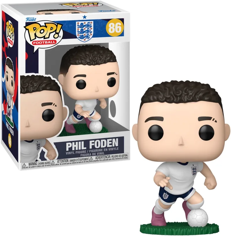 EFL POP! Football Vinyl Figure England- Phil Foden 9 cm POP! Figuur van Funko in Meerkleurig – productfoto