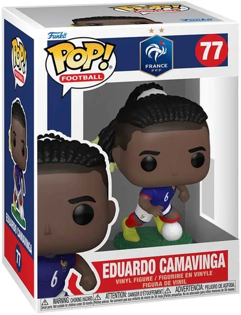 EFL POP! Football Vinyl Figure France- Eduardo Camavinga 9 cm POP! Figuur fra Funko i Flerfarvet – produktbillede