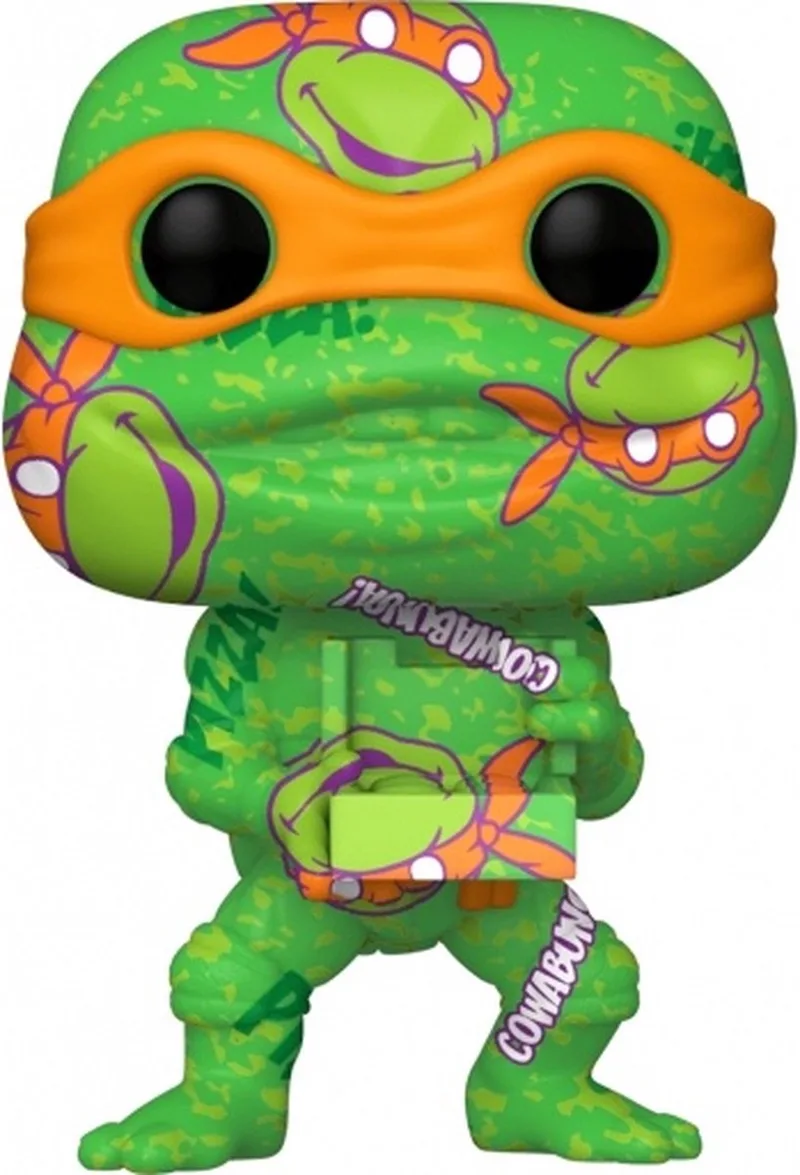 Exclusive - Michelangelo (Art Series With Case) - Teenage Mutant Ninja Turtles - 10cm - #54 - kunststof van Funko in Groen – productfoto