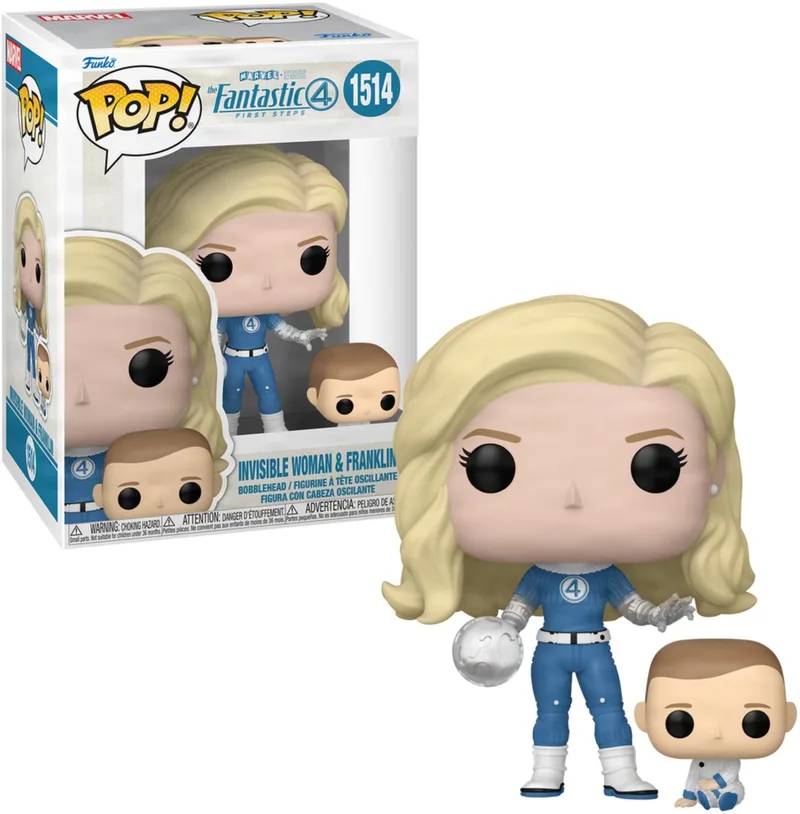 Fantastic 4: First Steps - Invisible Woman and Franklin #1514 by Funko in Multicolour – product photo