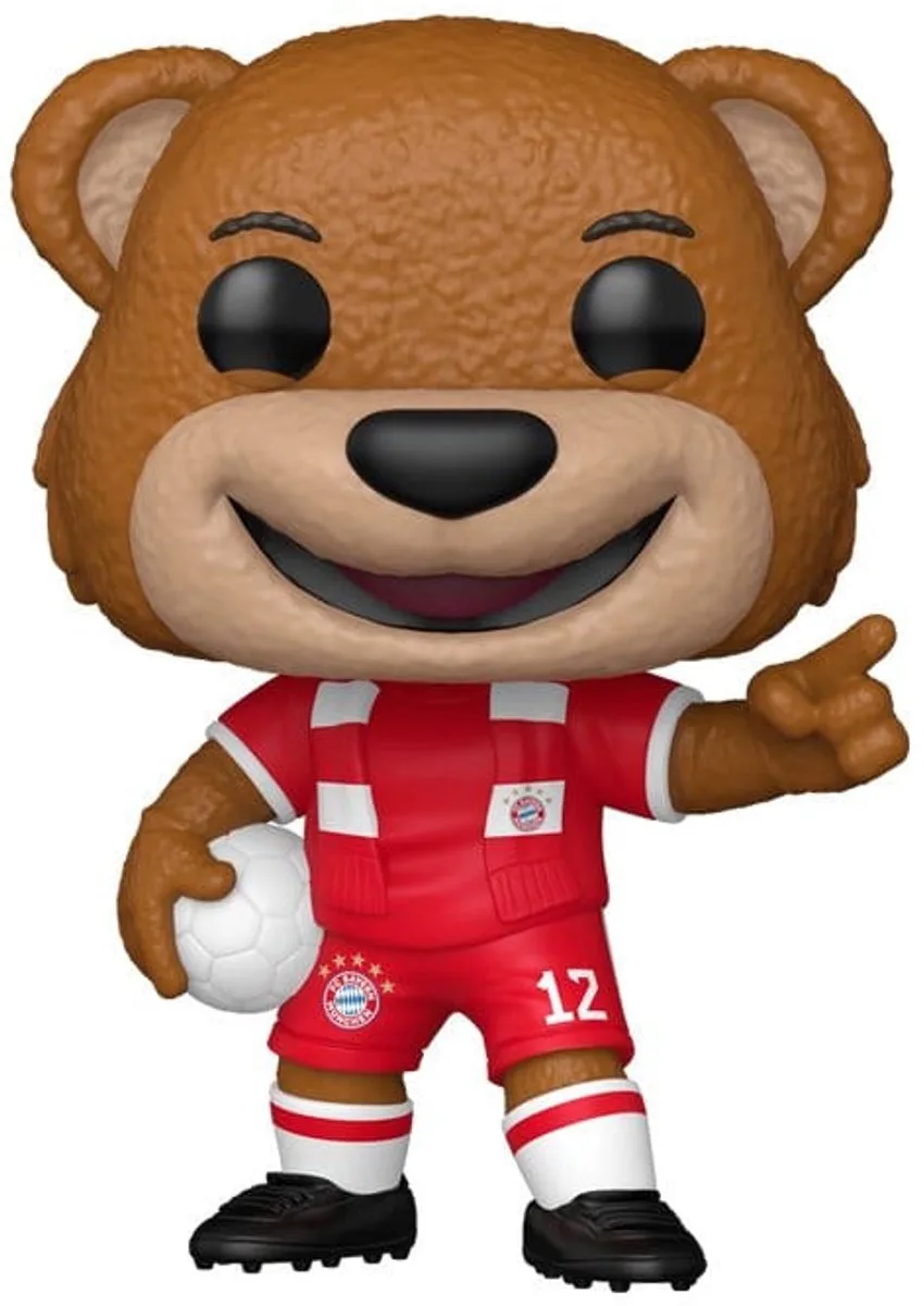FC Bayern Munich POP! Football Vinyl Figure Berni der Bär 9 cm POP! Figuur van Funko in Meerkleurig – productfoto