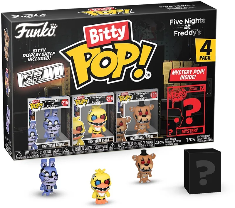 FIVE NIGHTS AT FREDDY'S - Bitty Pop 4 Pack 2.5cm - Nightmare Bonnie by Funko in Multicolour – product photo