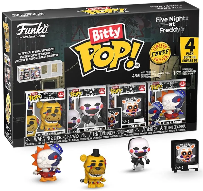 Five Nights at Freddy's Bitty POP! Vinyl Figure 4-Pack Series 5 2,5 cm Mini-Figuur - 2cm by Funko in Multicolour – product photo